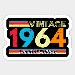 Vintage 1964 Limited Edition | 1964 Vintage,Made In 1964 Sticker